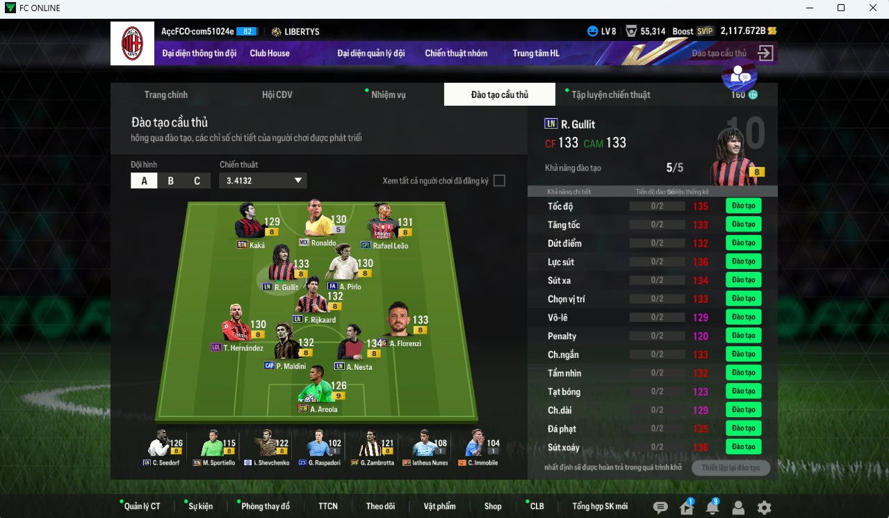 Ảnh AC Milan FULL+8 45.340b dư 2110b có Gullit LN, Rijkaard LN, Seedorf LN, Ronaldo MDL, Nesta LN, Maldini CAP, Kaka RTN, Leao SPL, Theo LOL v.v...