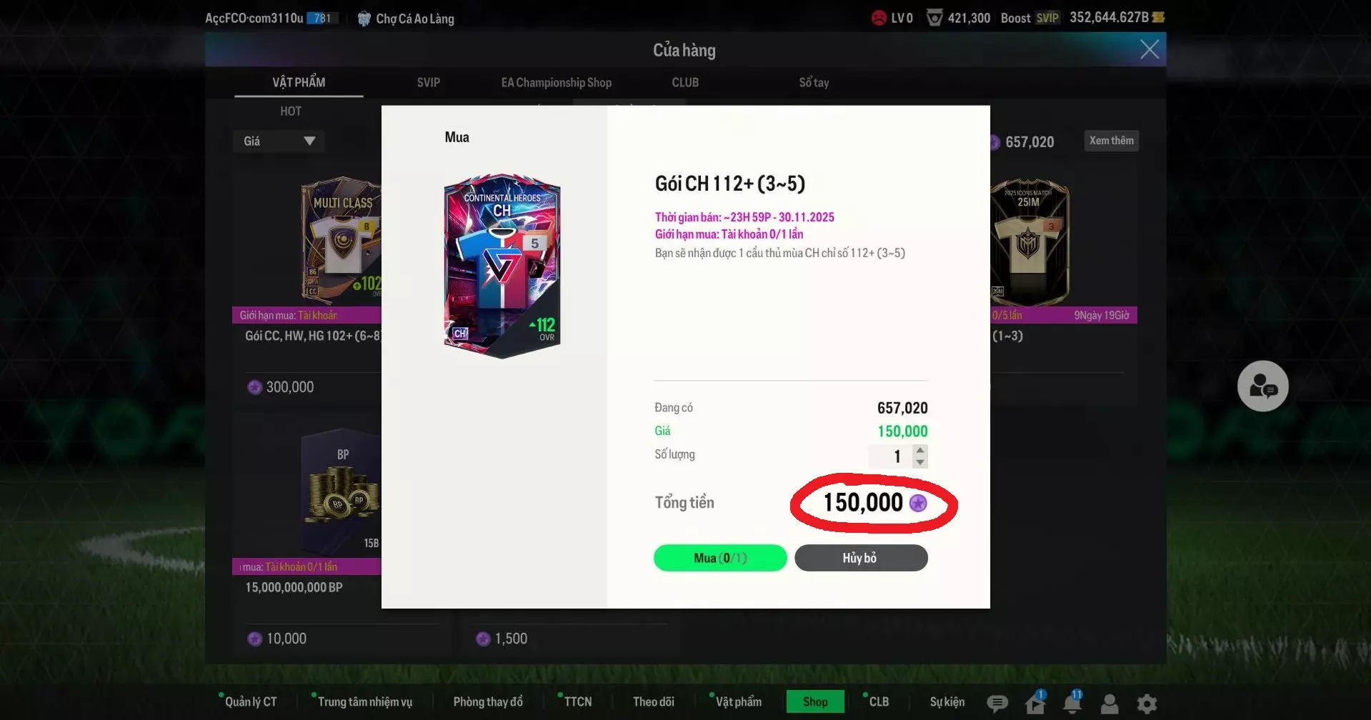 Review gói có CH+5 free trong shop ingame cho ae, lỗ hổng kinh tế chăng