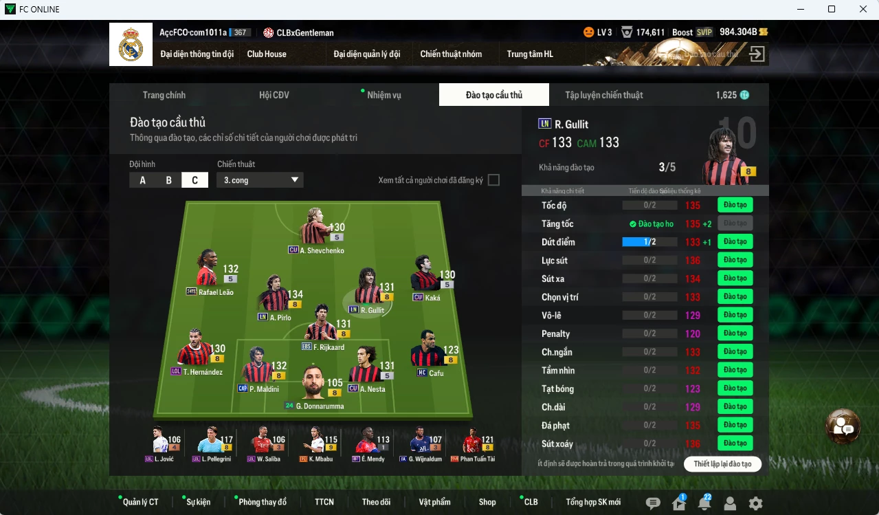 Ảnh AC Milan 49.170b có Gullit LN, Pirlo LN, Leão TS24 (bù) , Kaká CU, Sheva CU, Nesta CU, Maldini CAP, Rijkaard EBS, Theo LOL... dư 980b. HLV Xịn