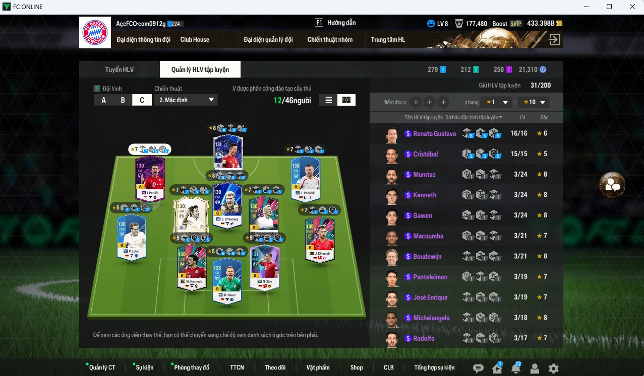 Ảnh Bayern Munich 15.610b có Matthaus ICON, Bastian BTB, Lewandowski TY24, Sule SPL, Lahm EBS, Podolski EBS... dư 430b