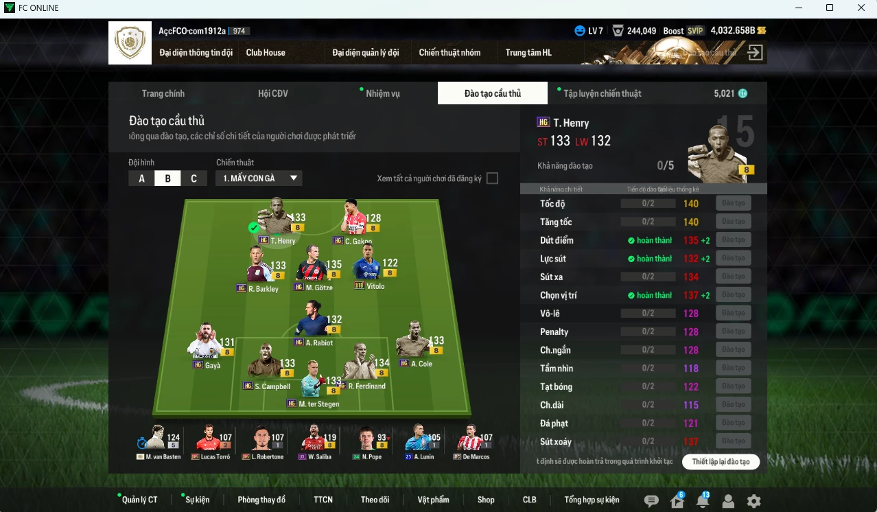Ảnh [ACC Rẻ🔥] FULL mùa HG+8 36.710b dư 4000b có Rio Ferdinand, Sol Campbell, Henry, Stegen, A. Cole, Gotze, Riot, Barkley, Gakpo... HG+8