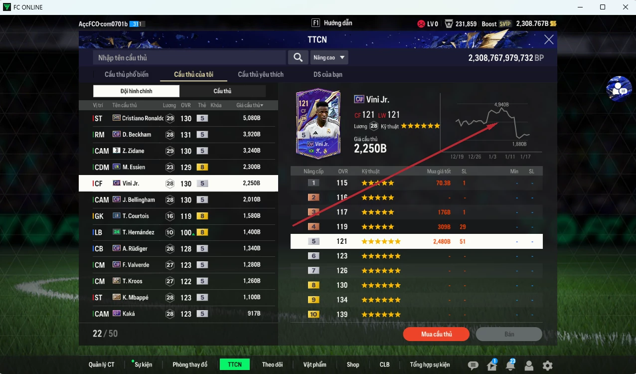 Ảnh Real Madrid 29.350b dư 2300b có CR7 TS24, Beckham CU, Zidane JVA, Vini CU, Essien LN, Bellingham CU, Rudiger CU, Valverde CU, Mbappé BLD...