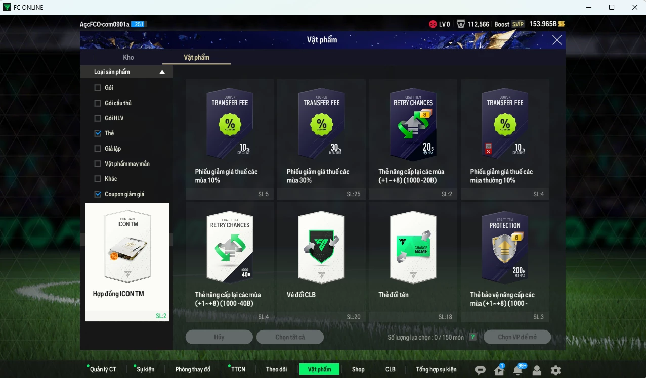 Ảnh [ACC Hiếm, Rẻ🔥] Team 23VNB+8 46.030b có Hùng Dũng, Tiến Linh, Quang Hải, Xuân Trường (+9) , Văn Hâu, Công Phượng, Văn Tùng, Thành Chung, Tiến Dũng, Thành Bình, Văn Toàn 23VB+8 . HLV Xịn
