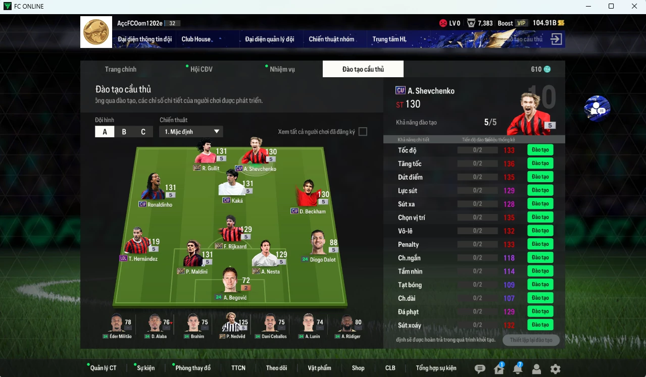 Ảnh AC Milan 37.600b có Gullit BDO, Kaká CU, Ronaldinho CU, Maldini BDO, Sheva CU, Beckham CU, Rijkaard BDO, Nesta BDO, Nedved BDO