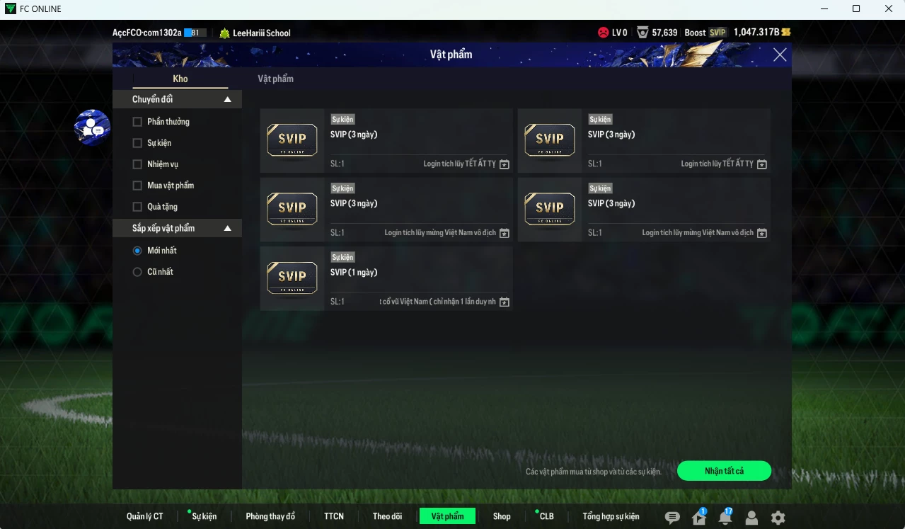 Ảnh [ACC Rẻ🔥] Juventus 40.220b dư 1000b có Cannavaro ITM+2, Zidane GRU, CR7 TY24, Henry HG, Rush BTB, Vieira CAP, Pirlo BTB, Chiesa E21, VDS TT, Nedved EBS, Dybala TY25...