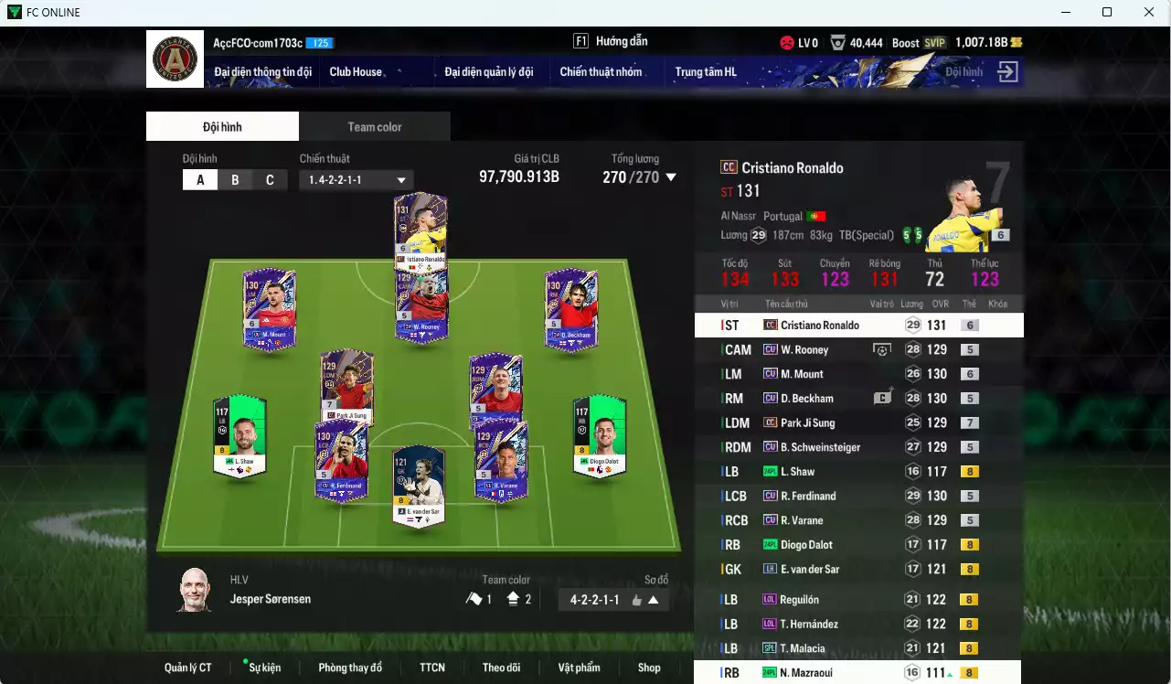Ảnh [ACC Rẻ🔥] Full mùa CU+5 mix MU 97.790b có CR7 CC+6, Sheva, Vini, Beckham, Rio, Bale, Scholes, Varane, Mount+6, Bellingham, Tevez+6, Rooney, Bastian, Eusébio, Alaba... mùa CU dư 1000b