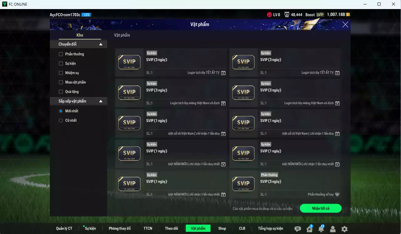 Ảnh [ACC Rẻ🔥] Full mùa CU+5 mix MU 97.790b có CR7 CC+6, Sheva, Vini, Beckham, Rio, Bale, Scholes, Varane, Mount+6, Bellingham, Tevez+6, Rooney, Bastian, Eusébio, Alaba... mùa CU dư 1000b