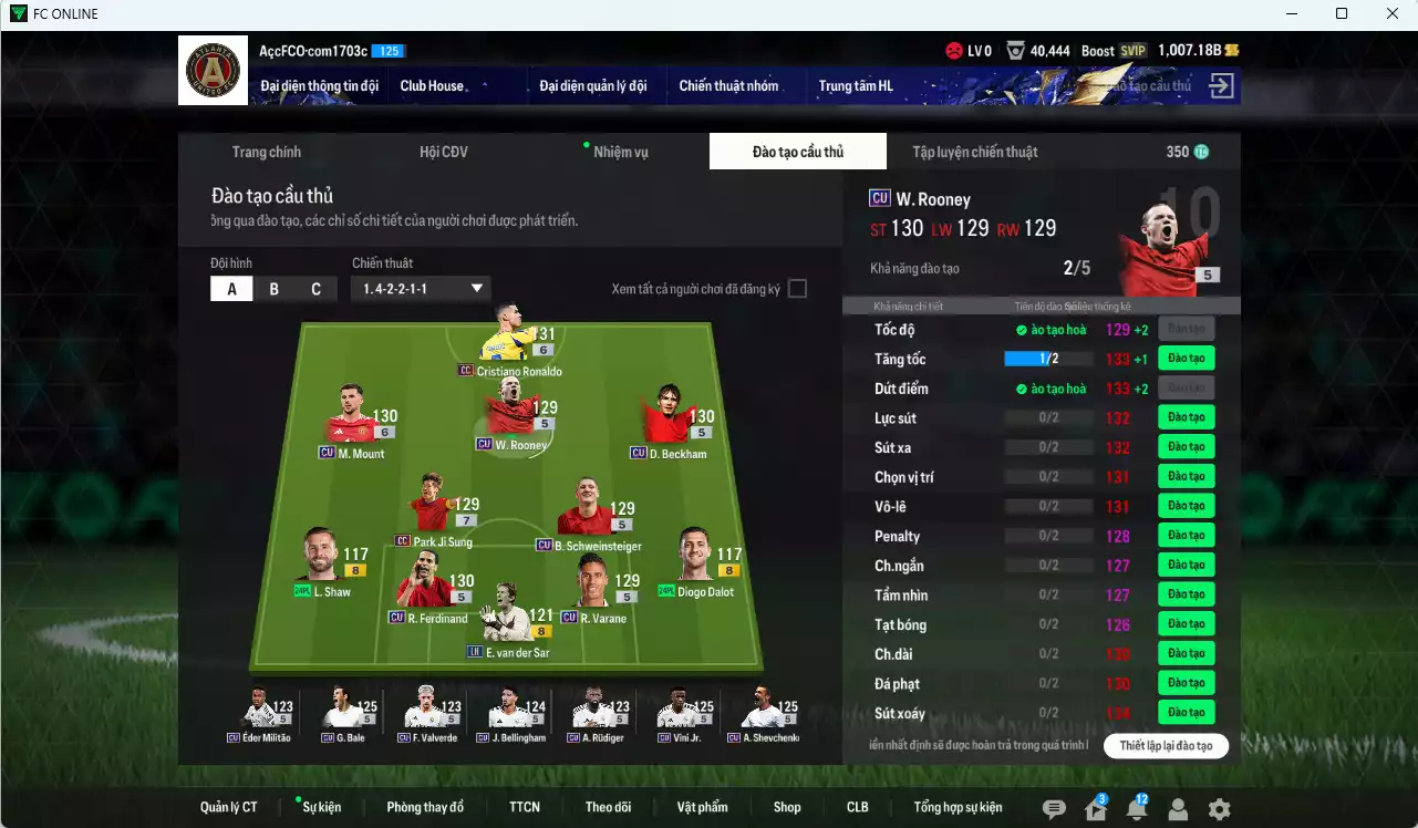 Ảnh [ACC Rẻ🔥] Full mùa CU+5 mix MU 97.790b có CR7 CC+6, Sheva, Vini, Beckham, Rio, Bale, Scholes, Varane, Mount+6, Bellingham, Tevez+6, Rooney, Bastian, Eusébio, Alaba... mùa CU dư 1000b