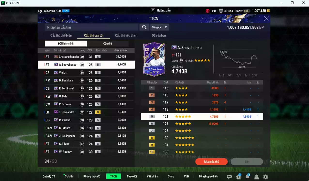 Ảnh [ACC Rẻ🔥] Full mùa CU+5 mix MU 97.790b có CR7 CC+6, Sheva, Vini, Beckham, Rio, Bale, Scholes, Varane, Mount+6, Bellingham, Tevez+6, Rooney, Bastian, Eusébio, Alaba... mùa CU dư 1000b