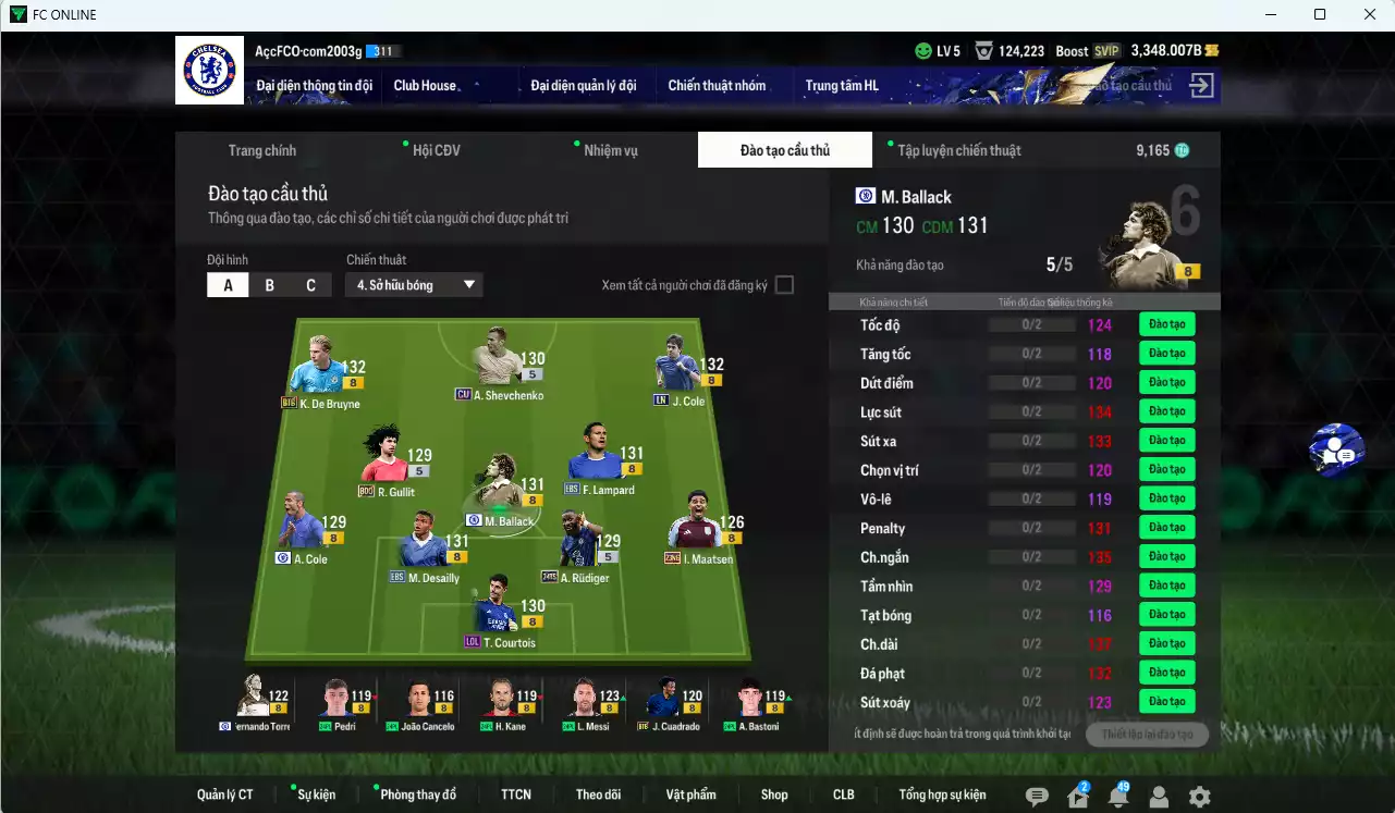 Ảnh Chelsea 48.770b (Team phụ 24PL+8 3700b sưu tầm) dư 3300b có Gullit BDO, K. De Bruyne BTB, Ballack CFA, Sheva CU, J. Cole LN, Desailly EBS, Rudiger TS24, Lampard EBS, Cole CFA...