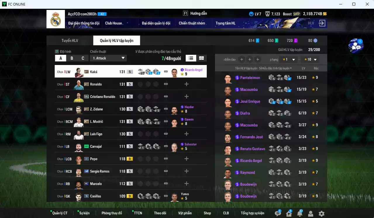 Ảnh Real Madrid 70.680b có Ronaldo BDO, CR7 GRU, Zidane BDO, Figo BDO, Kaká BDO, Modric BLD... dư 2000b