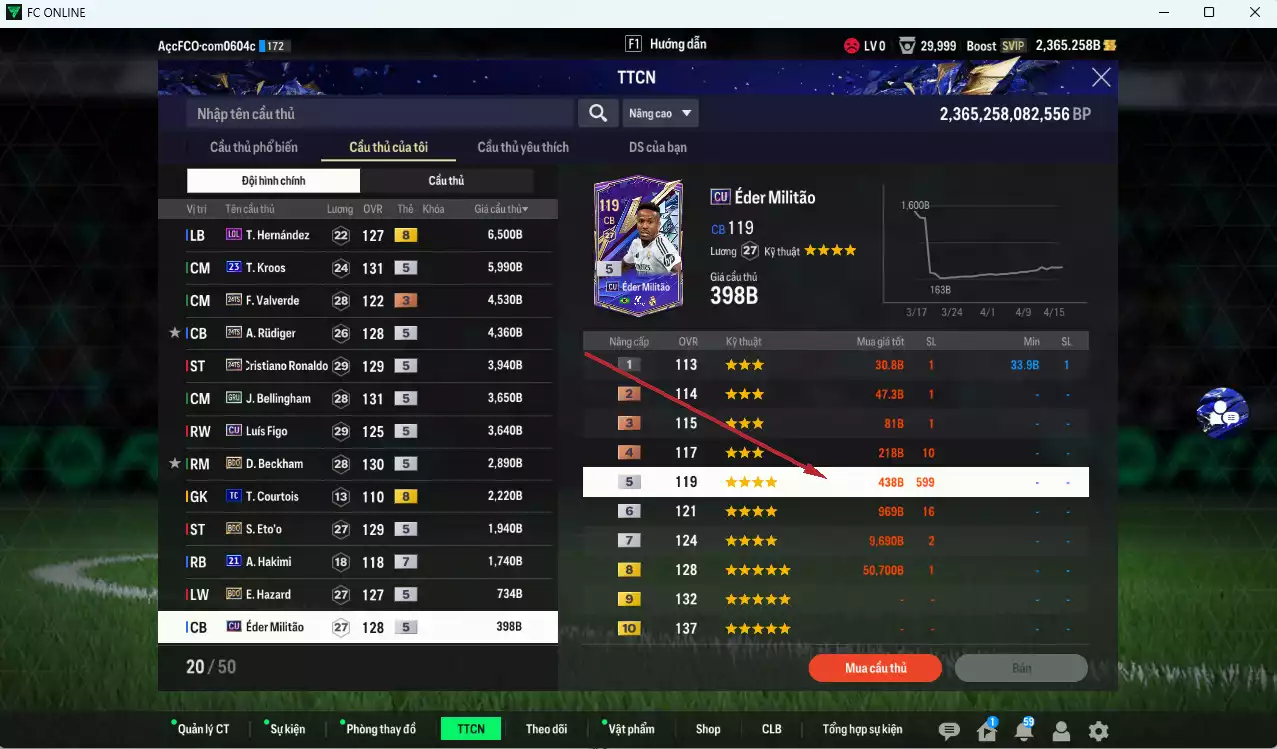 Ảnh Real Madrid 42.140b có Kroos 23UCL, CR7 TS24, Rudiger TS24, Valverde TS24, Bellingham GRU, Figo CU, Beckham BDO, Eto BDO... dư 2300b. Còn nhiều SVIP, CP GIẢM THUẾ