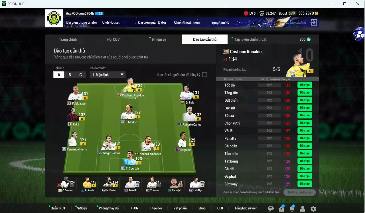 Ảnh [ACC Rẻ🔥] Real Madrid 83.640b có CR7 RTN, Ramos EBS, Bale BTB, Carlos LN, Ronaldo UT, Mbappé UT, Essien LN, Hierro LN, Figo UT, Kaká RTN, Mbappé BTB, Nacho BTB...