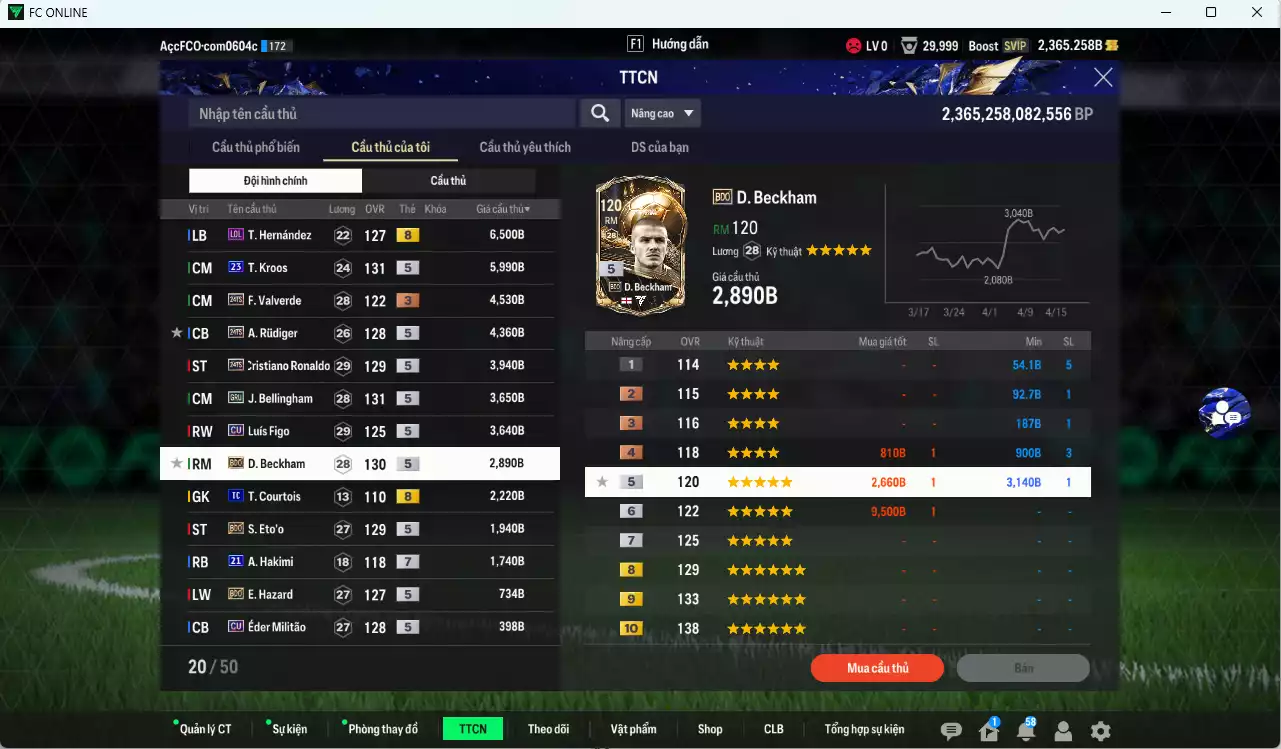 Ảnh Real Madrid 42.140b có Kroos 23UCL, CR7 TS24, Rudiger TS24, Valverde TS24, Bellingham GRU, Figo CU, Beckham BDO, Eto BDO... dư 2300b. Còn nhiều SVIP, CP GIẢM THUẾ