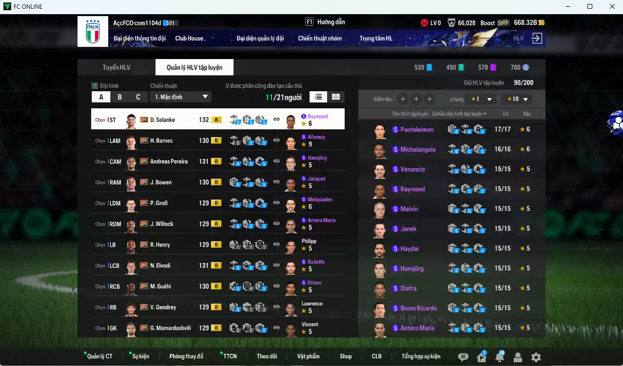 Ảnh [ACC Rẻ🔥] Full mùa 23HW+8 102.820b có Barnes, GroB, Solanke, Bowen, Willock, Guéhi, Pereira, Elvedi, Mamadashvillie, Gendrey, Henry