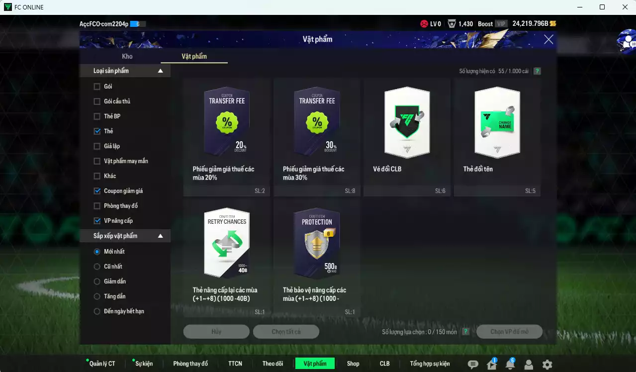 Ảnh [Dư nhiều BP] Real Madrid 179.930b dư 24.200b có Rudiger SPL, CR7 TY25, Vini TS24, Kroos TS24, Ronaldo BDO, Zidane BTB, Ramos LD, Figo BDO