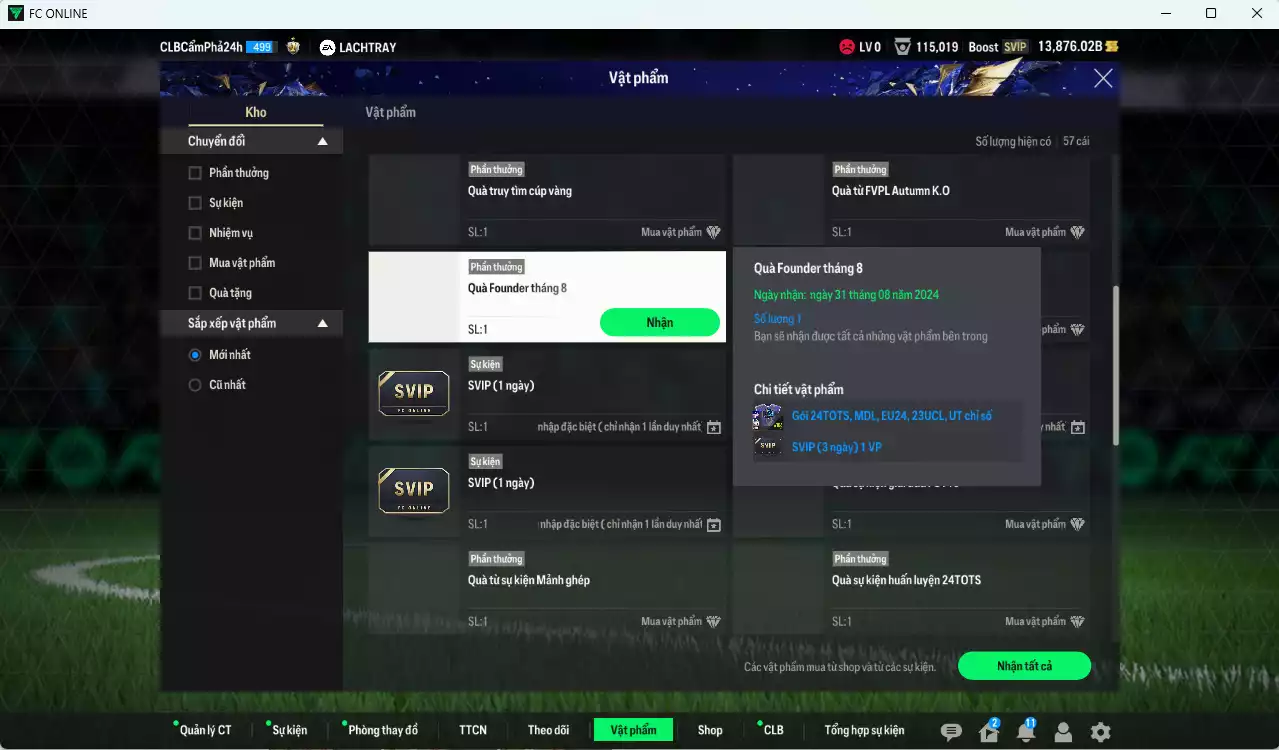 Ảnh [Dư nhiều BP] Liverpool 181.150b dư 13.800b có Gerrard ITM+3, Alonso CC, Torres LN, Mascherano 23HR, Arnold HG, Milner FA, Kuyt 23HR, Mac Allister TS24... Còn nhiều SVIP