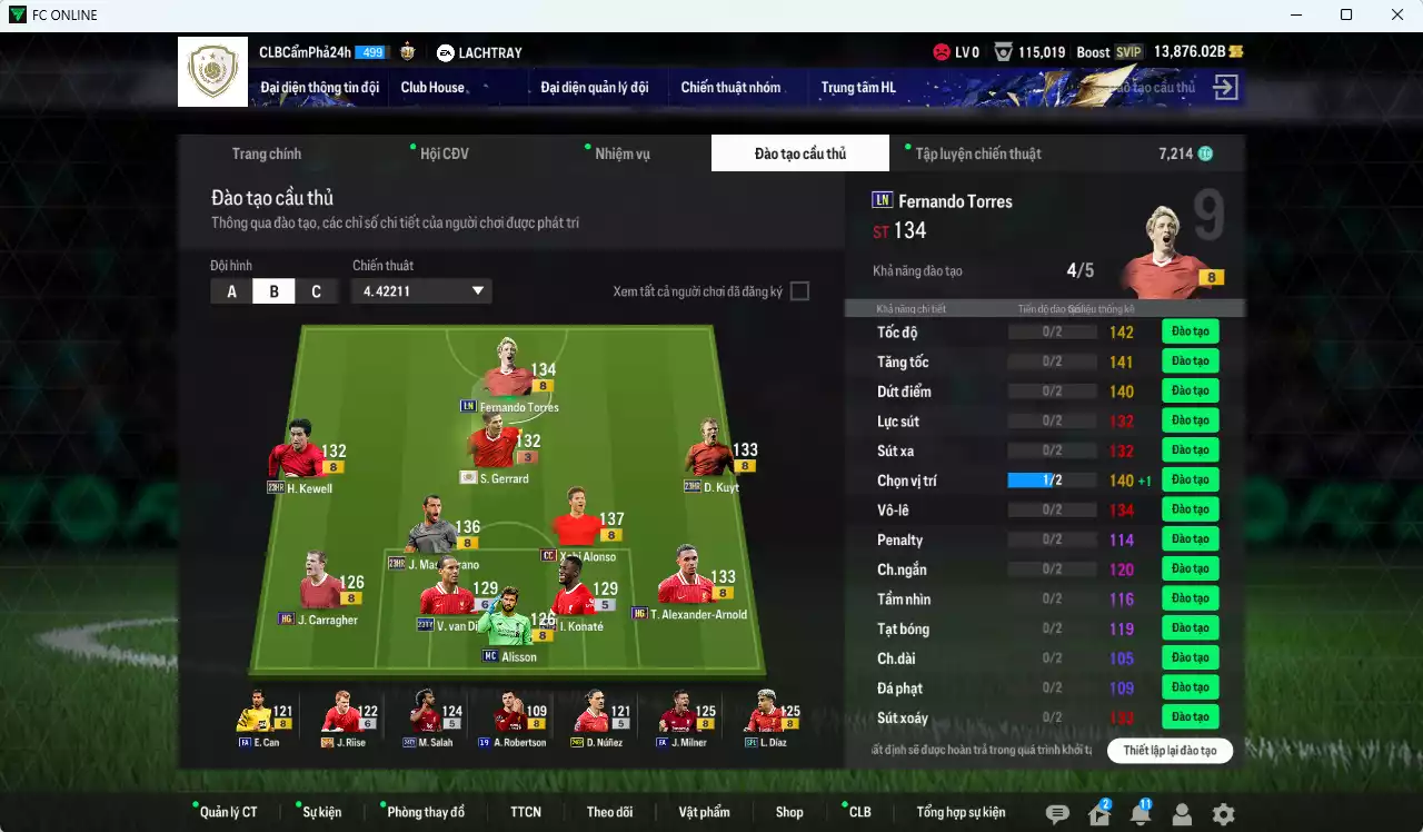 Ảnh [Dư nhiều BP] Liverpool 181.150b dư 13.800b có Gerrard ITM+3, Alonso CC, Torres LN, Mascherano 23HR, Arnold HG, Milner FA, Kuyt 23HR, Mac Allister TS24... Còn nhiều SVIP