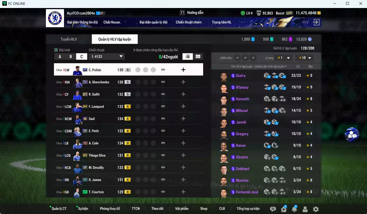 Ảnh [Dư nhiều BP] Chelsea 118.980b dư 11.400b có Gullit BDO, Desailly LN, Palmer TS24, James SPL, A. Cole CC, Saúl HG, Sheva CU, Lampard BTB, Petit LN, Salah GRU, Sancho GRU, Pulisic TY25...