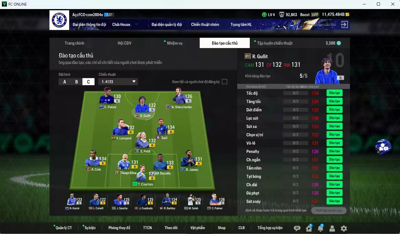 Ảnh [Dư nhiều BP] Chelsea 118.980b dư 11.400b có Gullit BDO, Desailly LN, Palmer TS24, James SPL, A. Cole CC, Saúl HG, Sheva CU, Lampard BTB, Petit LN, Salah GRU, Sancho GRU, Pulisic TY25...