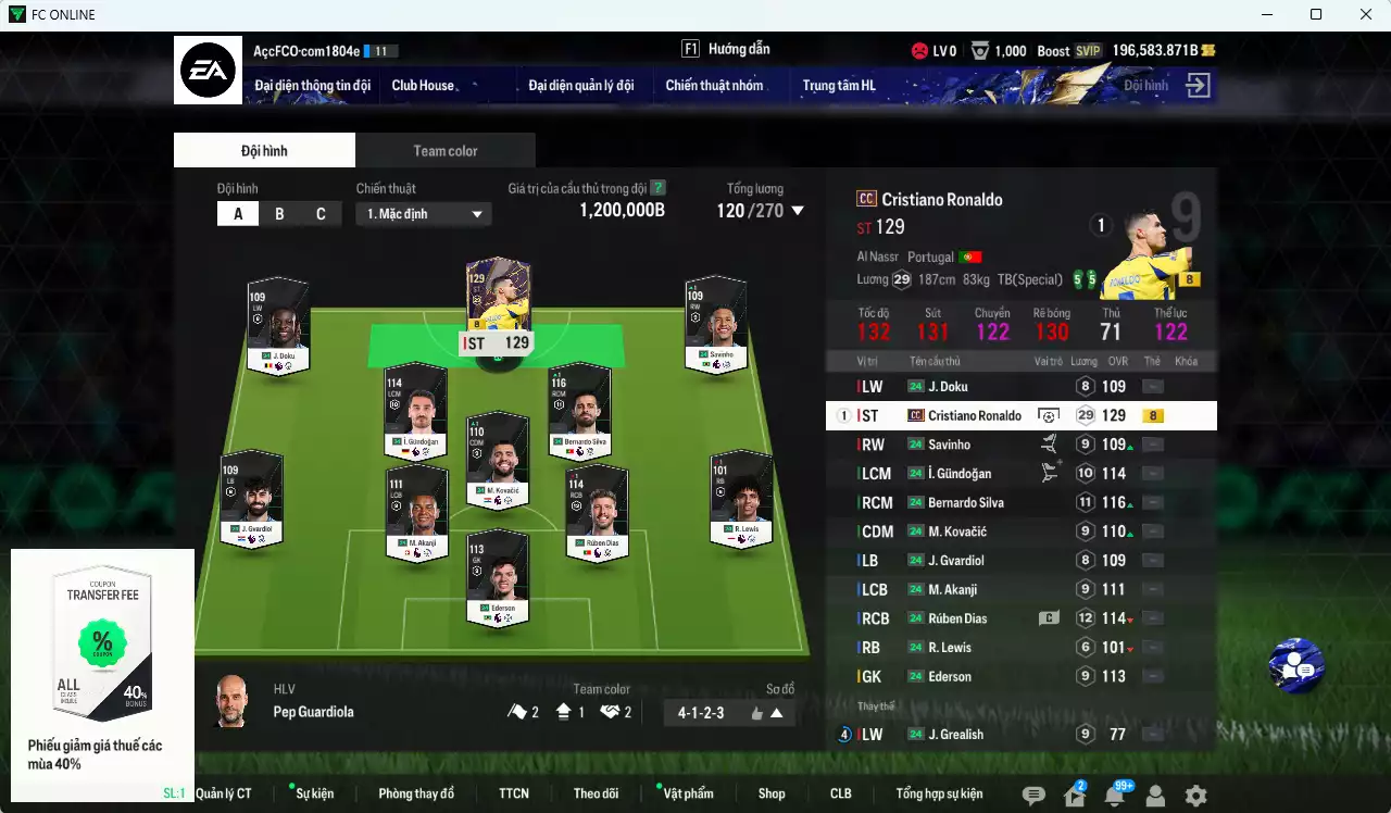 Ảnh CR7 CC+8 vs 196583b trắng