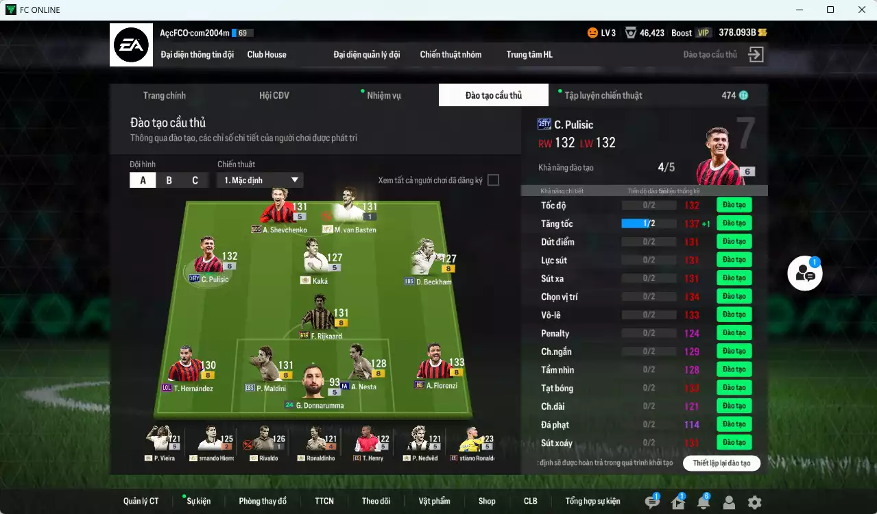 Ảnh [ACC Rẻ🔥] AC Milan 84.820b có Pulisic TY25, Sheva BDO, Van Basten ITM khóa, Maldini EBS, Kaká ICON, Nedved ICON, CR7 CC, Florenzi HG, Vieira ICON, Rijkaard ICON...