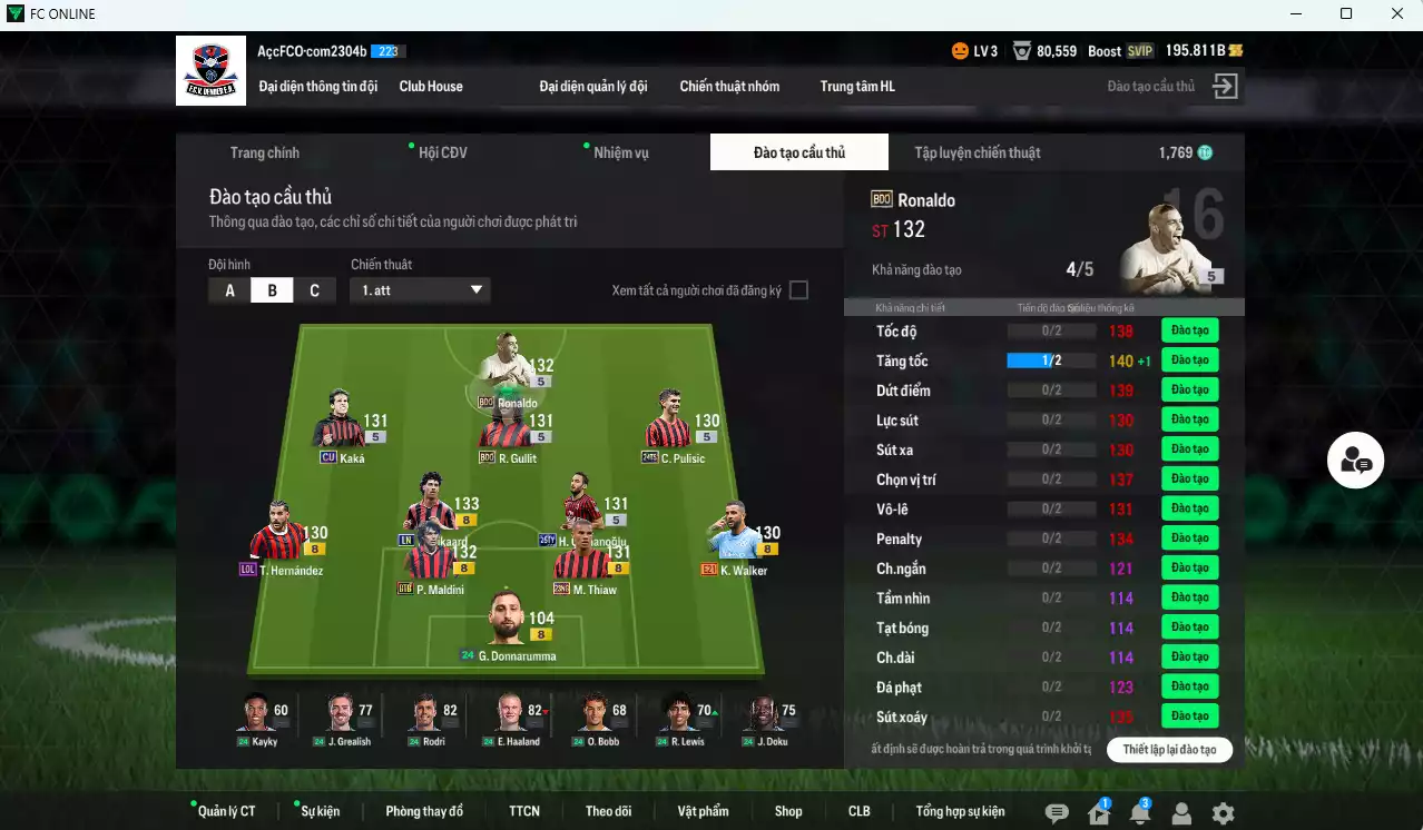 Ảnh AC Milan 109.010b có Ronaldo BDO, Rijkaard LN, Pulisic TS24, Gullit BDO, Kaká CU, Calhanoglu TY25, Maldini BTB, Thiaw 23NG, Walker E21, Theo LOL