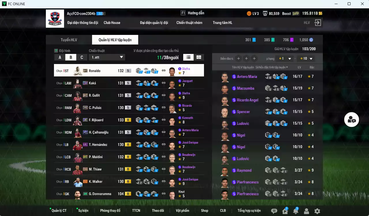 Ảnh AC Milan 109.010b có Ronaldo BDO, Rijkaard LN, Pulisic TS24, Gullit BDO, Kaká CU, Calhanoglu TY25, Maldini BTB, Thiaw 23NG, Walker E21, Theo LOL