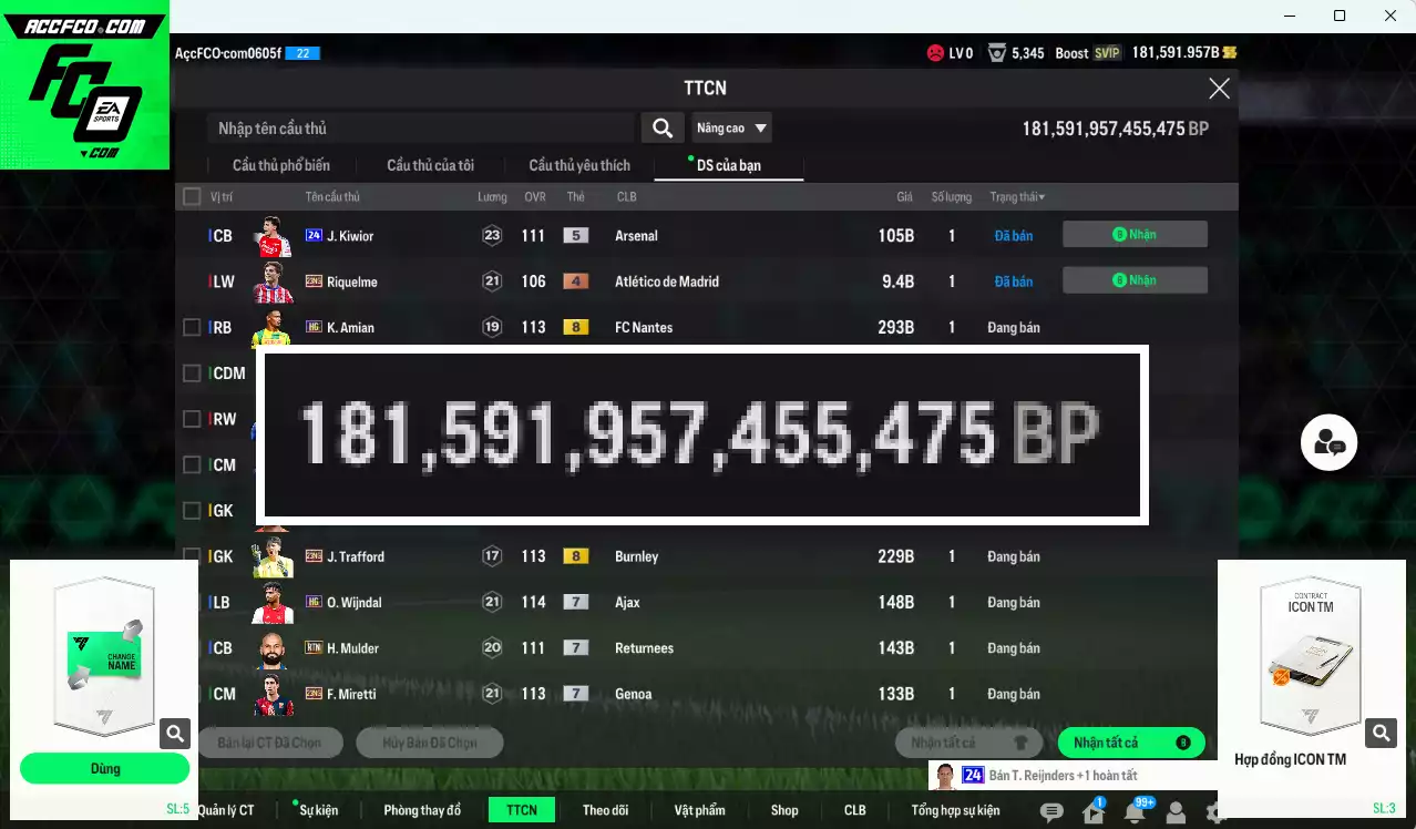 [ACC Rẻ🔥] ACC 181591b trắng, còn 3 HĐ ITM