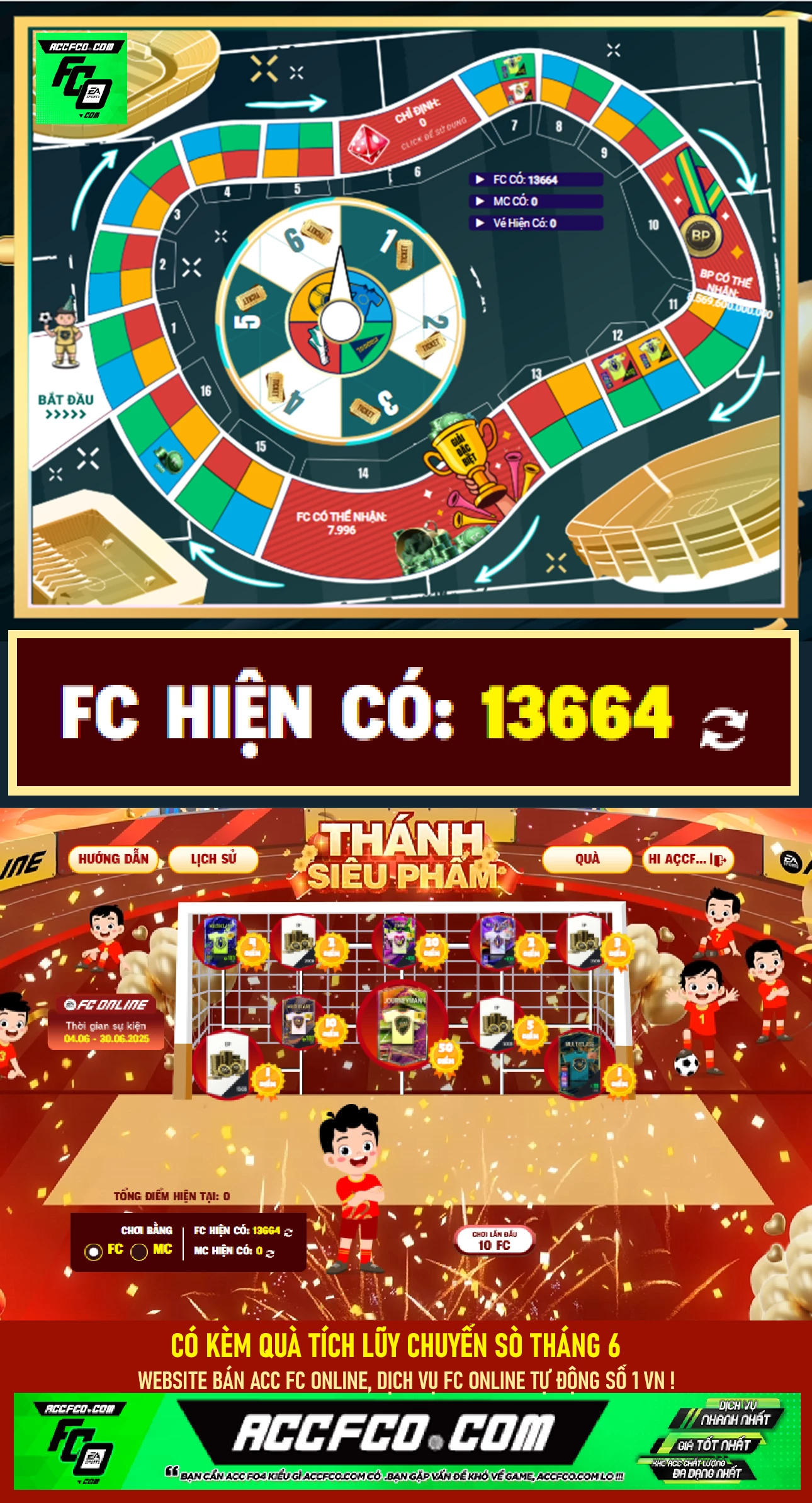 ACC chứa 13.664 FC trắng thông tin (kèm quà TL Chuyển Sò FC Tháng 6🎁)
