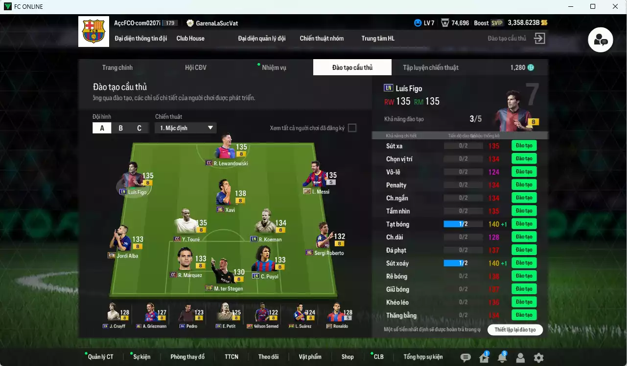 Ảnh [ACC Rẻ🔥] Barcelona 464.770b có Messi BLD, Lewandowski CC, Xavi HG, Touré CC, Figo LN, Ronaldo BDO, Cruyff LN, Griezmann HG... Còn nhiều CP GIẢM THUẾ. HLV Xịn