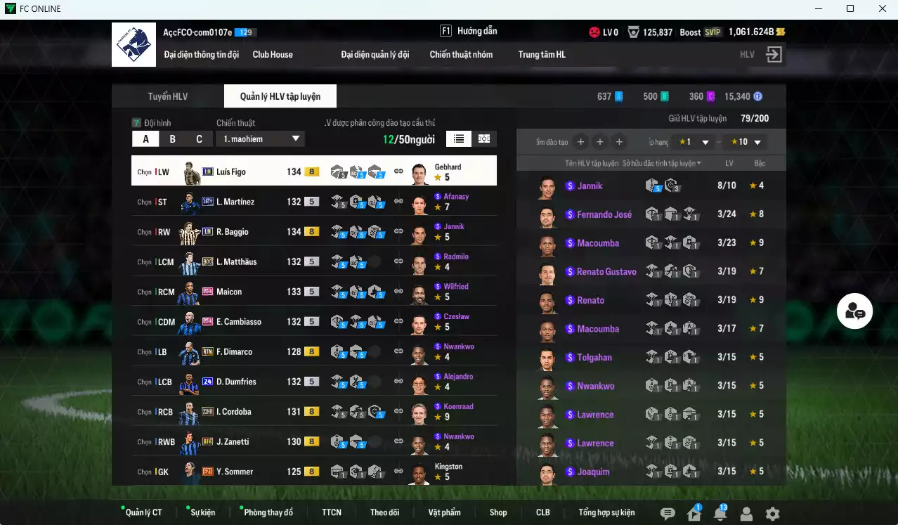 Ảnh Inter Milan 272.170b có Maicon 25HR, Figo LN, Matthaus BDO, Baggio BDO, Crespo ITM+2, Dumfries 24UCL, Cambiasso 25HR, L. Martínez 25TY... Còn nhiều CP GIẢM THUẾ 40