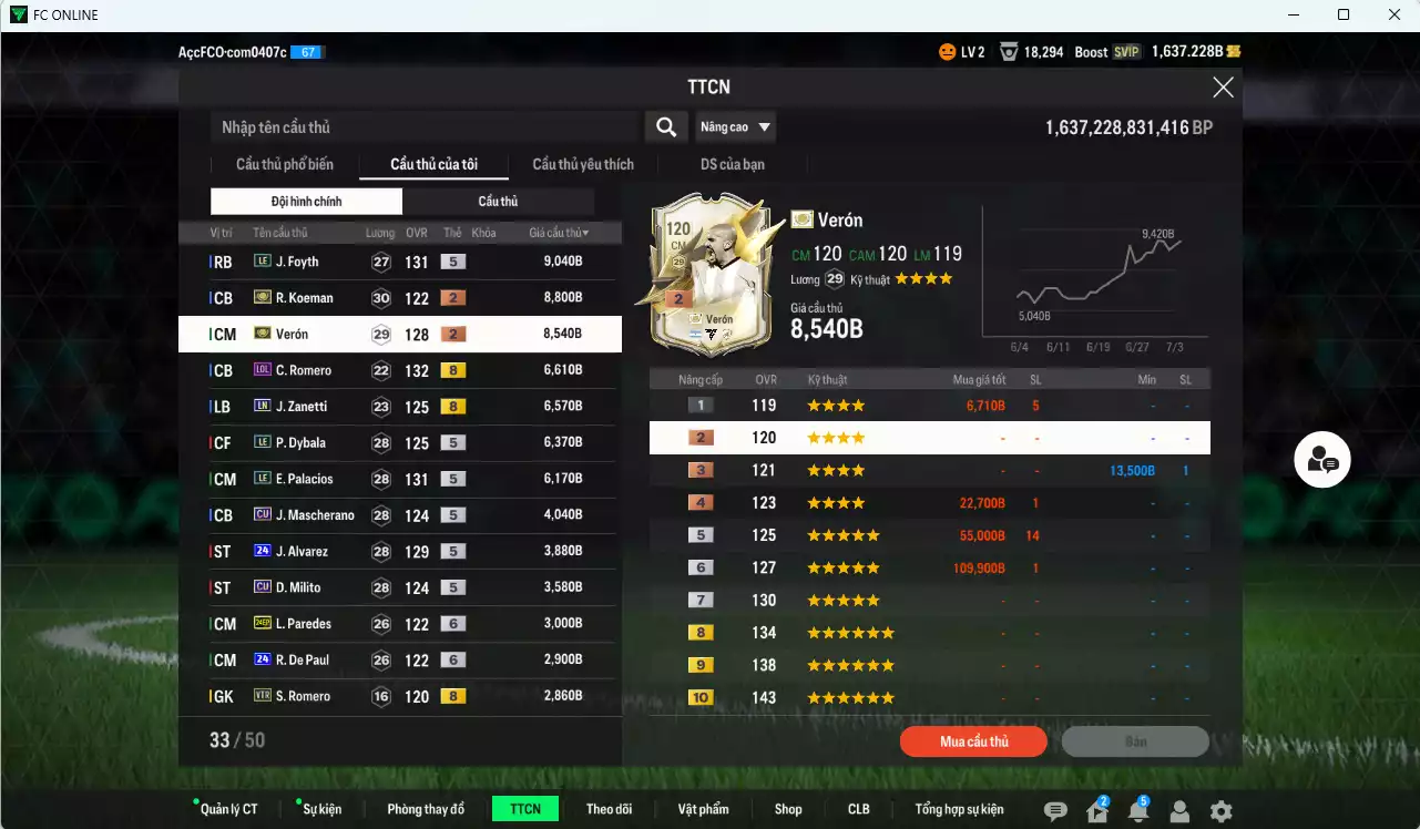 Ảnh Argentina 221.390b đầu tàu Messi BLD vs G. Rodríguez 23HW, L. Martínez 25TY, Di María CC, Tévez MDL, Foyth LE, Veron ITM+2, Dybala LE, Palacios LE... Còn nhiều CP GIẢM THUẾ 40