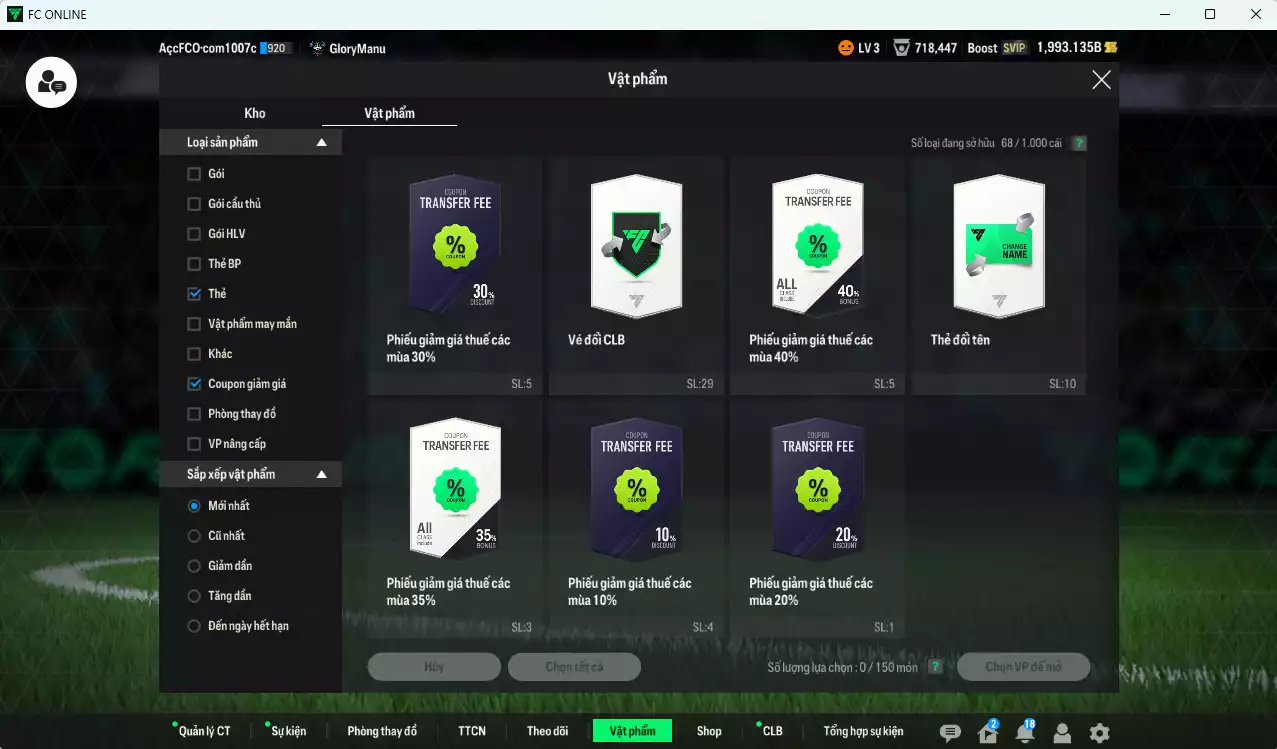 Ảnh Full mùa 23HW+8 322.360b có B. Dia, Rice, Hojbjerg, Joelinton, Nico Williams, Tete, Barnes, Estupinan, Van de Ven, Tapsoba, Vlasic, Mamardashvili 23HW+8. Còn nhiều CP GIẢM THUẾ, HLV Xịn
