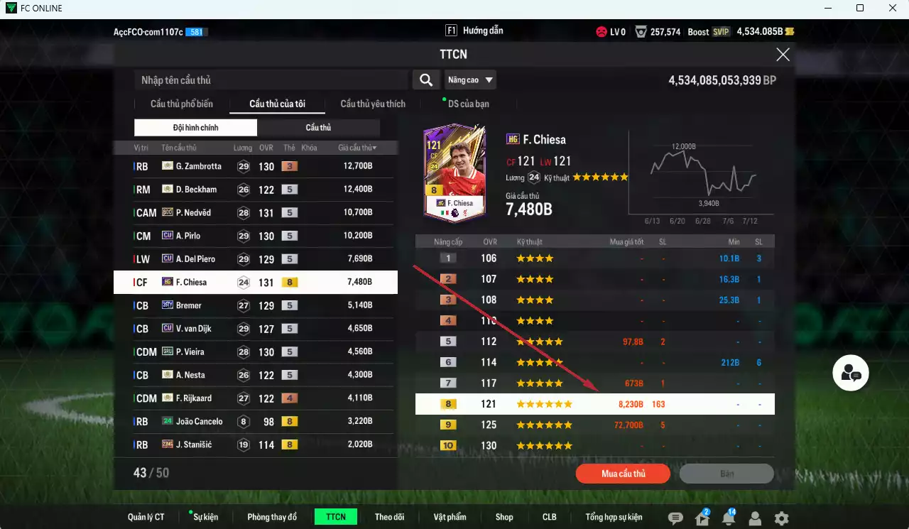 Ảnh Juventus mix Quốc Dân 490.540b có CR7 CU, Gerrard ITM+2, Bergkamp ITM+2, Zambrotta ITM+3, H. Son 24TY, Gullit BDO, Nedved BDO, Lúcio CU, Beckham ICON... HLV Xịn