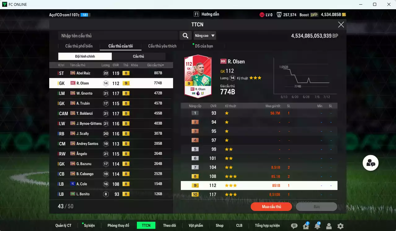 Ảnh Juventus mix Quốc Dân 490.540b có CR7 CU, Gerrard ITM+2, Bergkamp ITM+2, Zambrotta ITM+3, H. Son 24TY, Gullit BDO, Nedved BDO, Lúcio CU, Beckham ICON... HLV Xịn