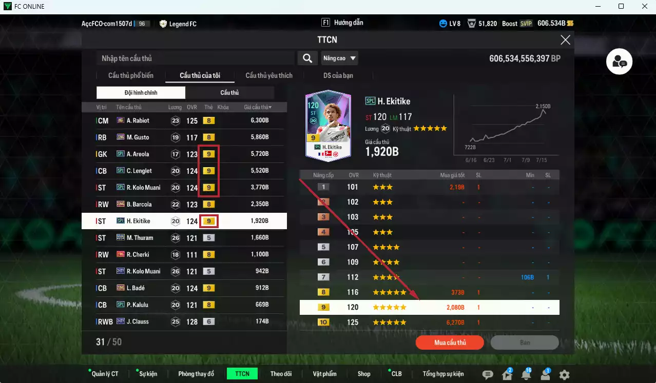Ảnh [Nhiều CT fix BP] Pháp 1.327.230b có Doué 24UCL, Pogba RTN, Griezmann CC, Mbappé 24TY, Cherki 25TS, Theo LOL+9, O. Dembele 24UCL+6, Thuram 24UCL, Koundé 24UCL+6, Olise 23HW... Còn nhiều CP GIẢM THUẾ