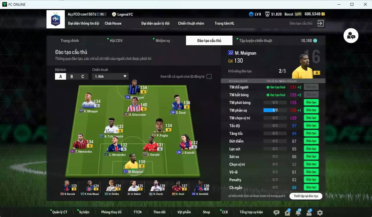 Ảnh [Nhiều CT fix BP] Pháp 1.327.230b có Doué 24UCL, Pogba RTN, Griezmann CC, Mbappé 24TY, Cherki 25TS, Theo LOL+9, O. Dembele 24UCL+6, Thuram 24UCL, Koundé 24UCL+6, Olise 23HW... Còn nhiều CP GIẢM THUẾ