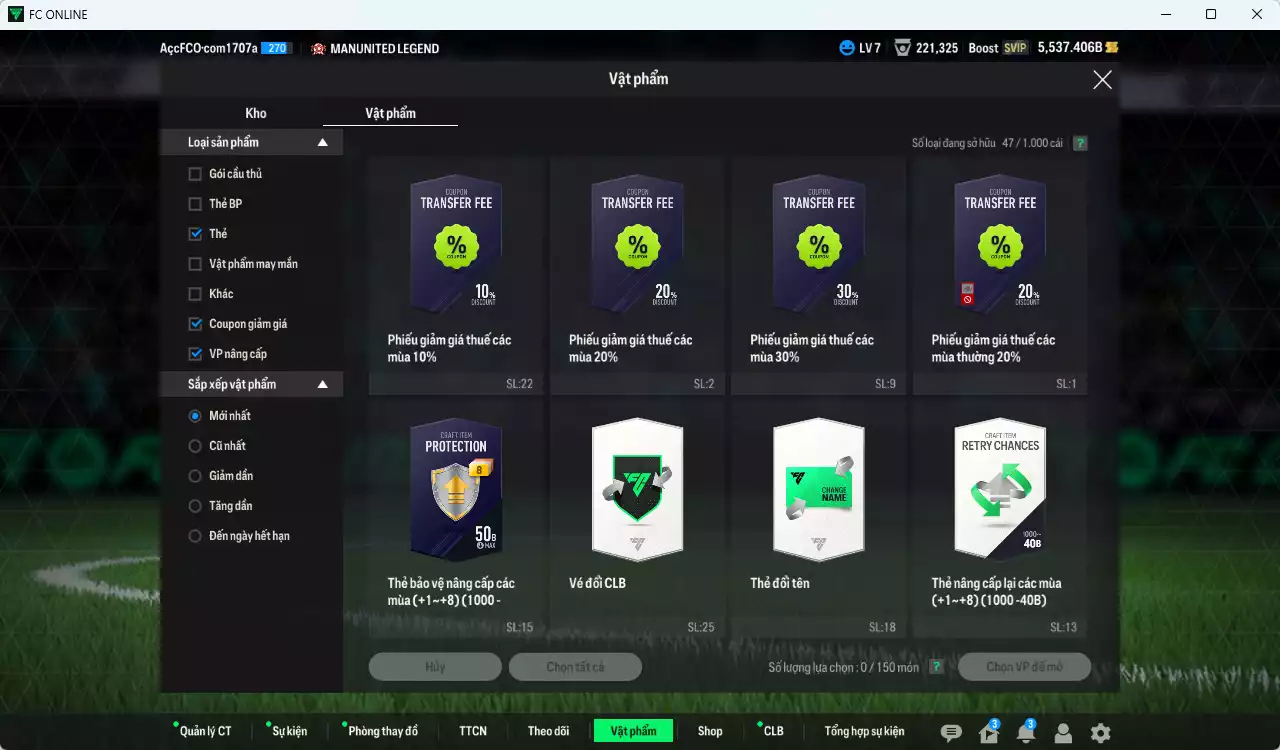 Ảnh Full mùa 23HW+8 248.170b dư 5500b có B. Dia, Joelinton, Becker, Endo, Havertz, Van de Ven, Tapsoba, Vlasic, Udogie, Arnau, Mamardashvili 23HW+8 . HLV Xịn