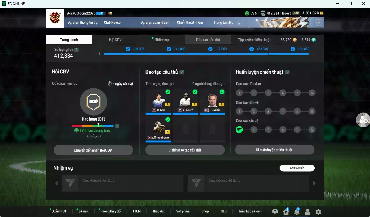 Ảnh [ACC Rẻ🔥] Full mùa CC+8 455.930b có Sheva, Perisic, Touré, Rakitic, H. Son, Kohler, B. Cha, Zanetti, A. Cole, Alderweireld... CC+8 . Còn nhiều SVIP, HLV Xịn