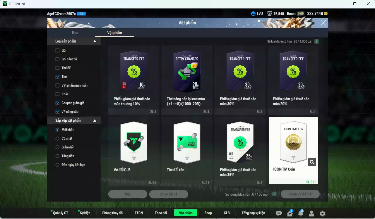 Ảnh Full ITM+5 430.510b có Petit, Futre, Barnes, Litmane, Suker, Touré ICON+6... HLV Xịn