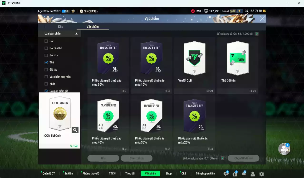 Ảnh [Hạng 877, ACC Rẻ🔥] AC Milan 5.104.620b dư 37.000b có Kaká ITM+5, Maldini ITM+5, Nesta ITM+5, Torres ITM+5, Pirlo ITM+5, Beckham DC, Vieira DC, Sheva BDO+6, Zambrotta BTB+9, Verdi RTN+9... Đã đào tạo full nhiều cầu thủ, HLV Xịn