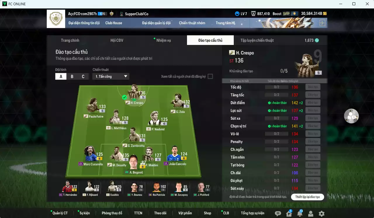 Ảnh [ACC Rẻ🔥] Full Mùa ITM+5 mix ICON+5 706.200b dư 30.500b có Crespo ITM+5, Desailly ITM+5, Zambrotta ITM+5, Zola ITM+5, Futre ITM+5, Eusébio ICON+6, Nedved ICON+6, Matthaus ICON, Maldini ICON, Rijkaard ICON... Còn nhiều CP GIẢM THUẾ, HLV Xịn
