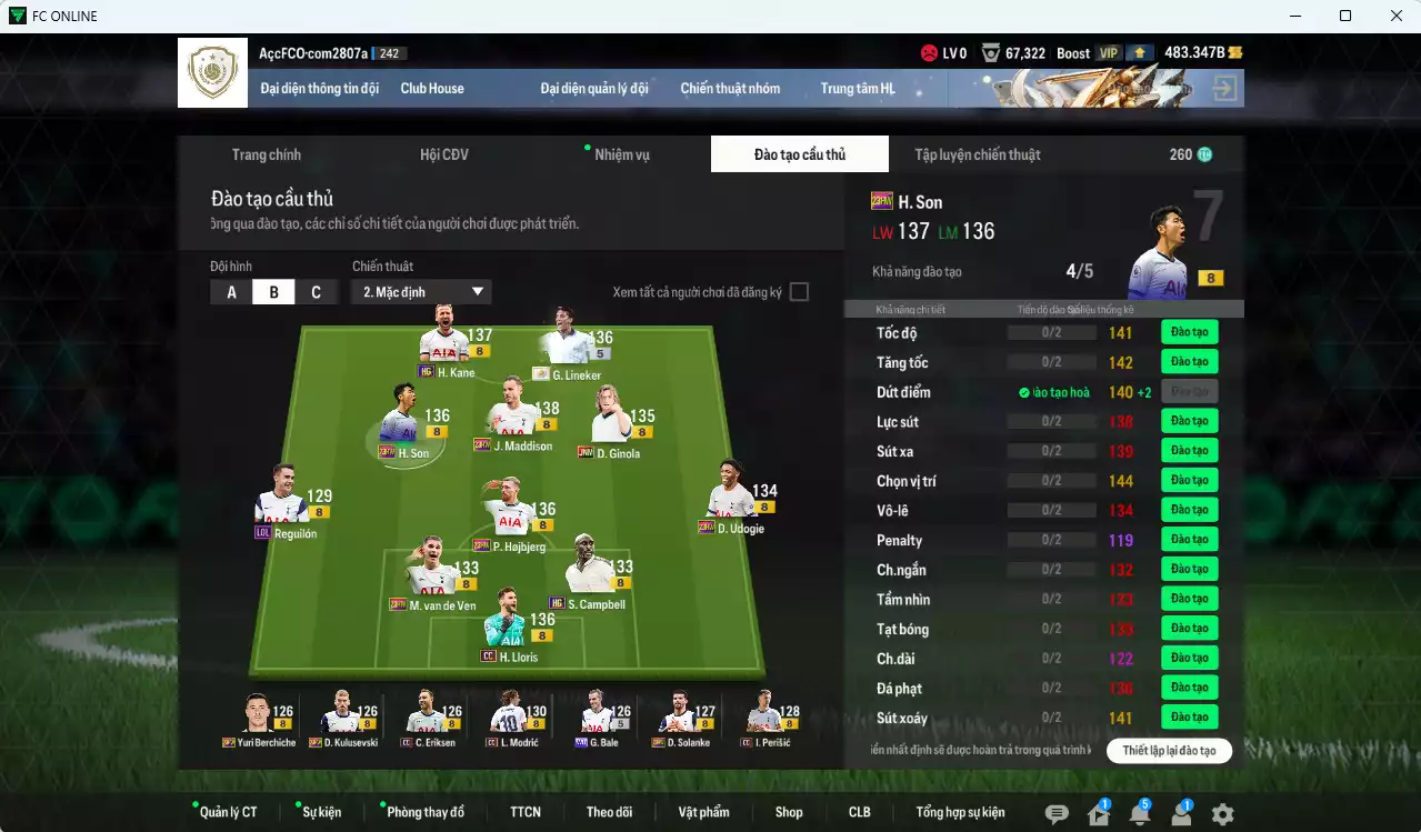 Ảnh [ACC Rẻ🔥] Tottenham 907.810b có Lineker ITM+5, Maddison 23HW, H. Son 23HW, Kane HG, Perisic CC, Modric CC, Ginola JNM, Hojbjerg 23HW, Lloris CC, Solanke 23HW, Bale WB, Eriksen CC, Carrick 25HR... HLV Xịn