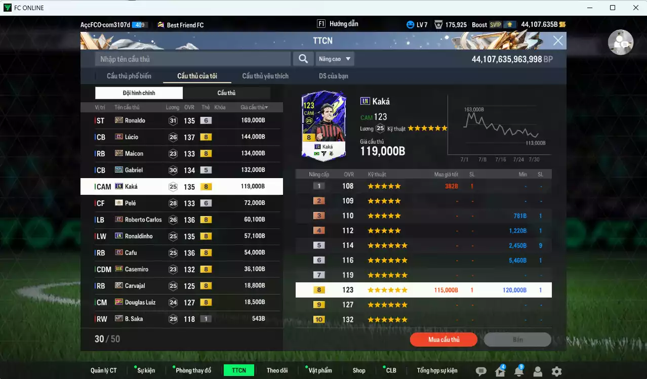 Ảnh Brazil mix Real Madrid 1.016.160b dư 44.100b có Ronaldo BDO+6, Lúcio CC, Maicon BDO, Gabriel 25TS, Kaká LN, Pelé ICON+6, Carlos CC, Ronaldinho LN, Cafu CC, Casemiro BTB, Carvajal DC(bù) . HLV Xịn