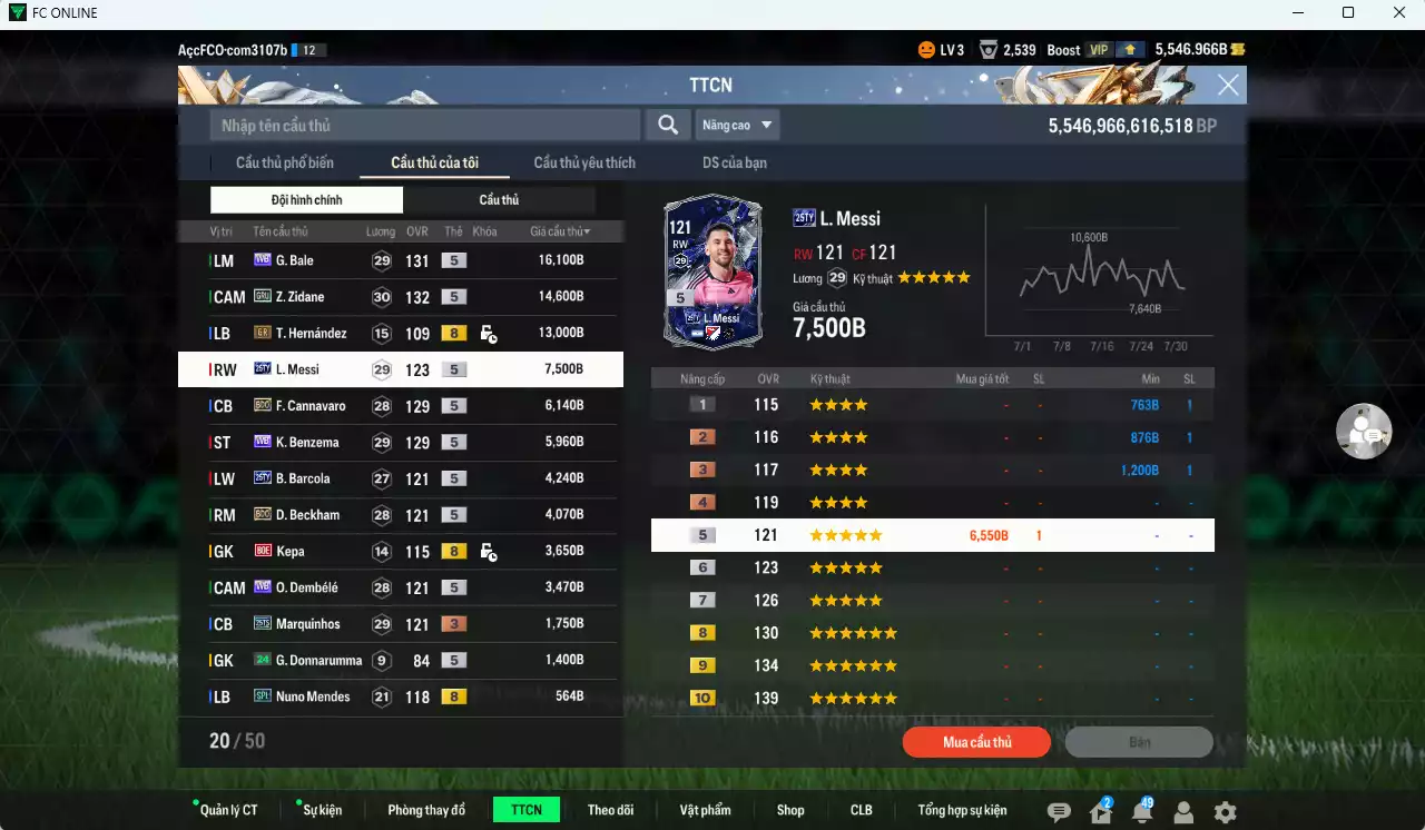 Ảnh [ACC Rẻ🔥] Real Madrid mix PSG 341.290b dư 5500b có Mbappé 25TY, CR7 GRU, Carvalho LE, Cambiasso 25HR, Bale WB, Zidane GRU, Messi 25TY, Barcola 25TY... Còn nhiều CP GIẢM THUẾ