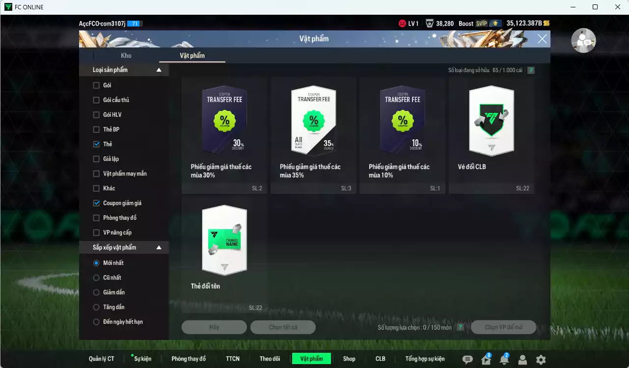 Ảnh [ACC Rẻ🔥] Quốc Dân 495.740b dư 35.100b có CR7 BLD, H. Son 25TS, Beckenbauer WB, Nedved BDO+6, Zidane BDO, Del Piero LE, Maldini CAP, Vieira EBS...