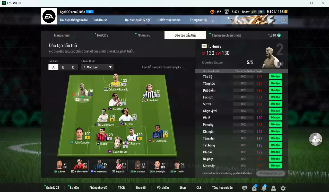 Ảnh [ACC Rẻ🔥] Juventus 162.480b dư 9100b có Henry ITM khóa, CR7 GRU, Nedved CAP, Zidane CU, Pirlo CU, Nedved BDO, CR7 CAP, Romero LOL, Cuadrado CC...