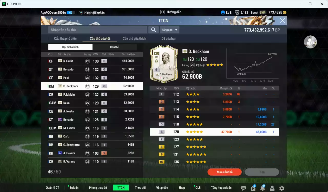 Ảnh Full ICON+6 1.095.320b có Gullit, Ronaldo, Pelé, Beckham, Maldini, Nesta, Kaká... ICON+6