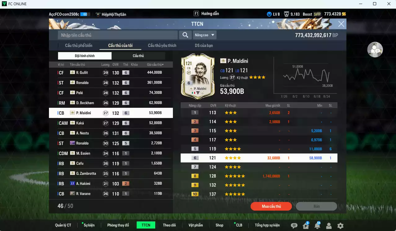 Ảnh Full ICON+6 1.095.320b có Gullit, Ronaldo, Pelé, Beckham, Maldini, Nesta, Kaká... ICON+6
